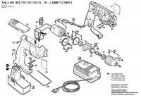 Bosch 0 601 932 7A0 Gbm 7,2 Ves-1 Cordless Drill 7.2 V / Eu Spare Parts